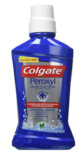 colgate peroxyl antiseptic mouthwash and mouth sore rinse